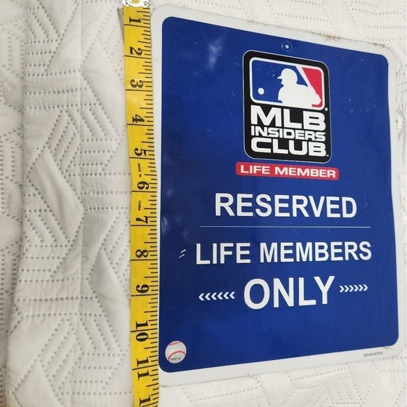 MLB Vintage Members Only Club Reserved Sign Memorabilia Official League Sport - Picture 14 of 15